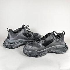 Balenciaga Dyed Grey Triple S Sneaker Size 45