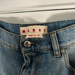 Marni Mohair Patch Denim Jeans Size 34