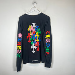 Chrome Hearts Black Multi Color Cemetery Cross Longsleeve Size L