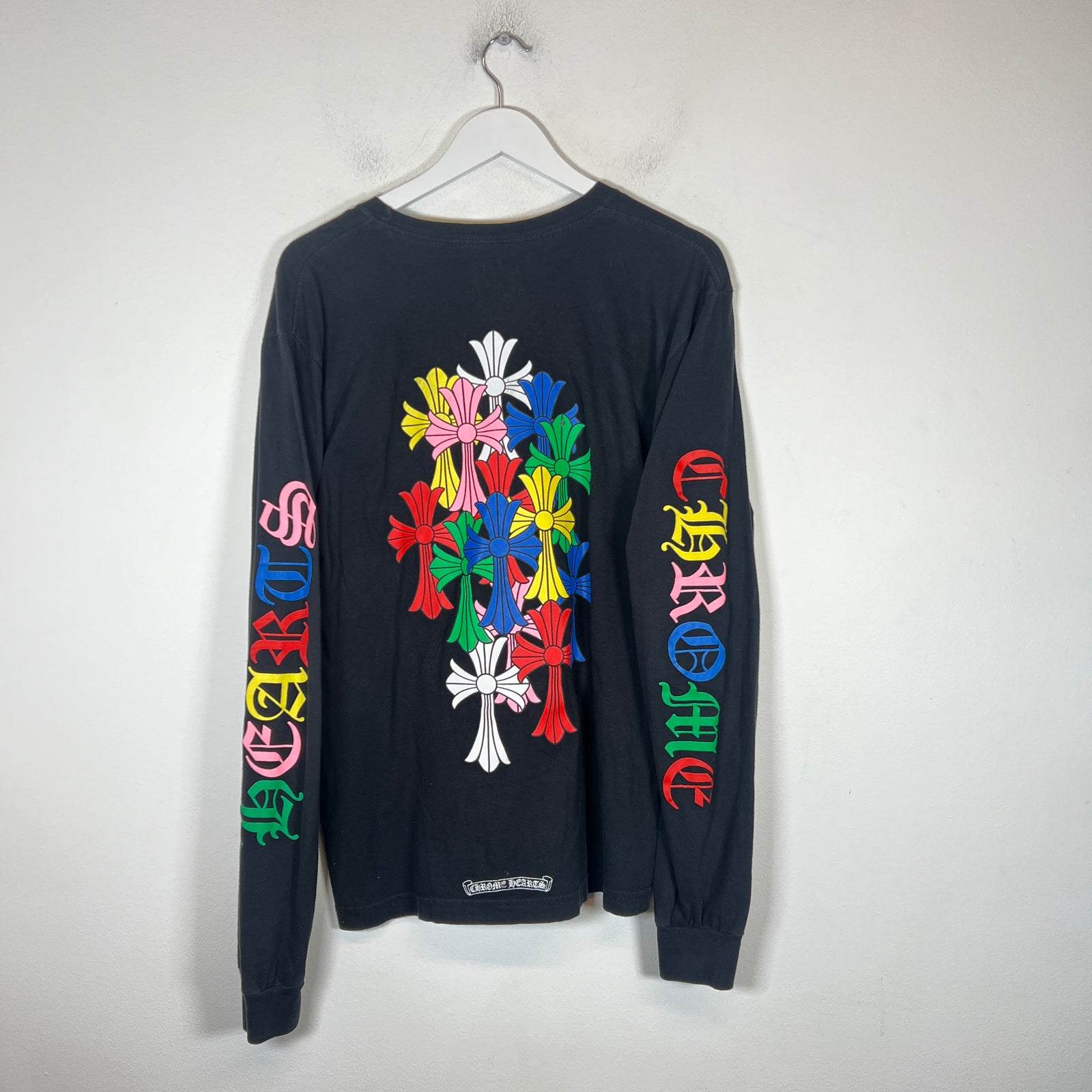 Chrome Hearts Black Multi Color Cemetery Cross Longsleeve Size L