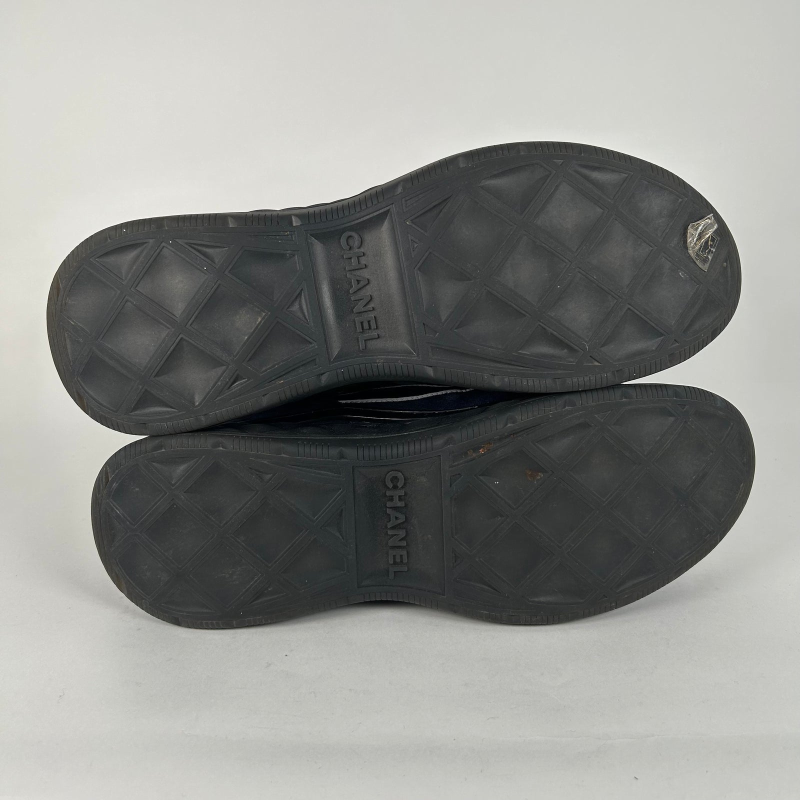 Chanel High Navy Trainers Size 46
