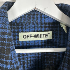 Off-White Patchwork Heavy Wool Flannel Size Large