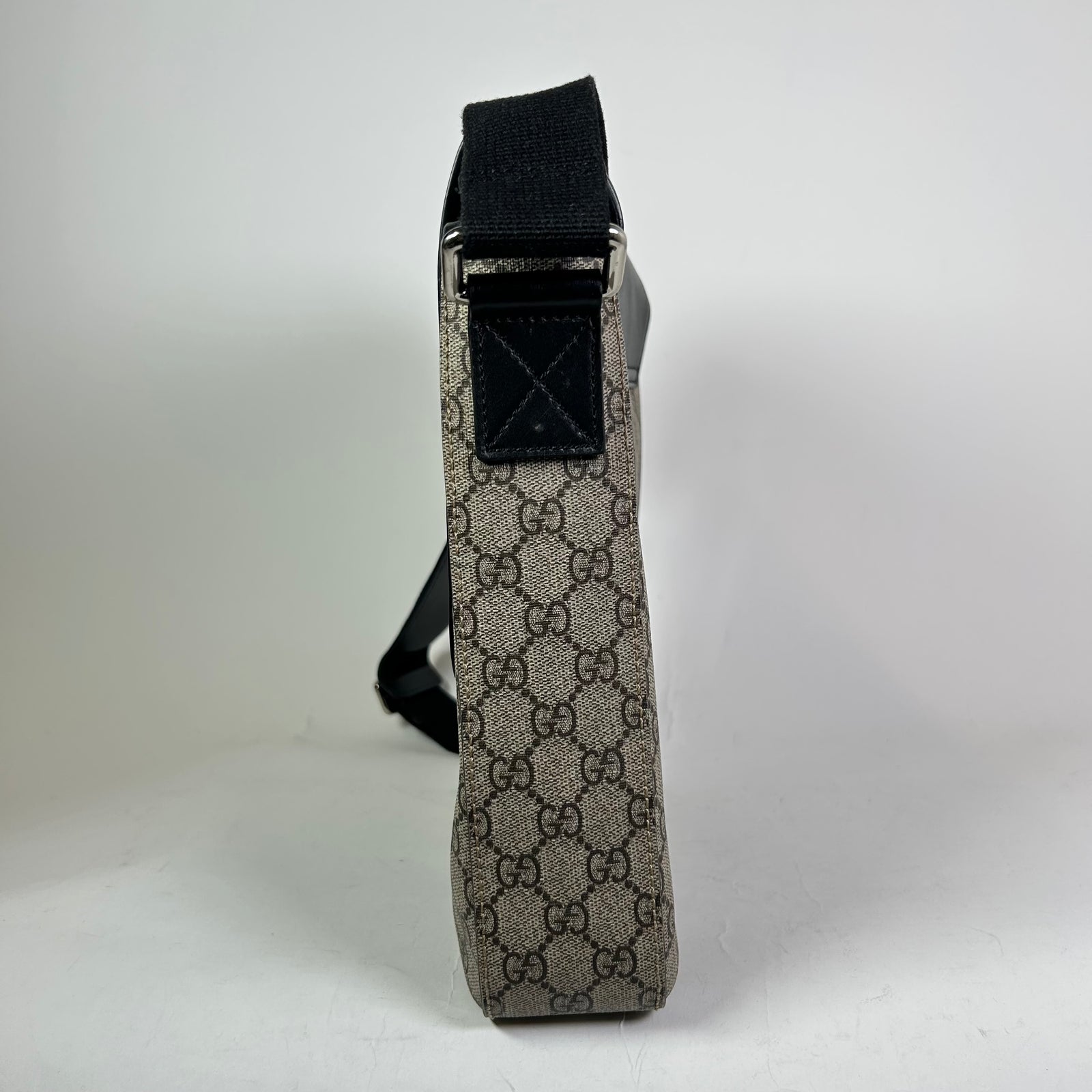 Gucci GG Coated Canvas Buckle Messenger