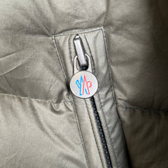 Moncler Olive Mayaf Hooded Fur Jacket Size 4
