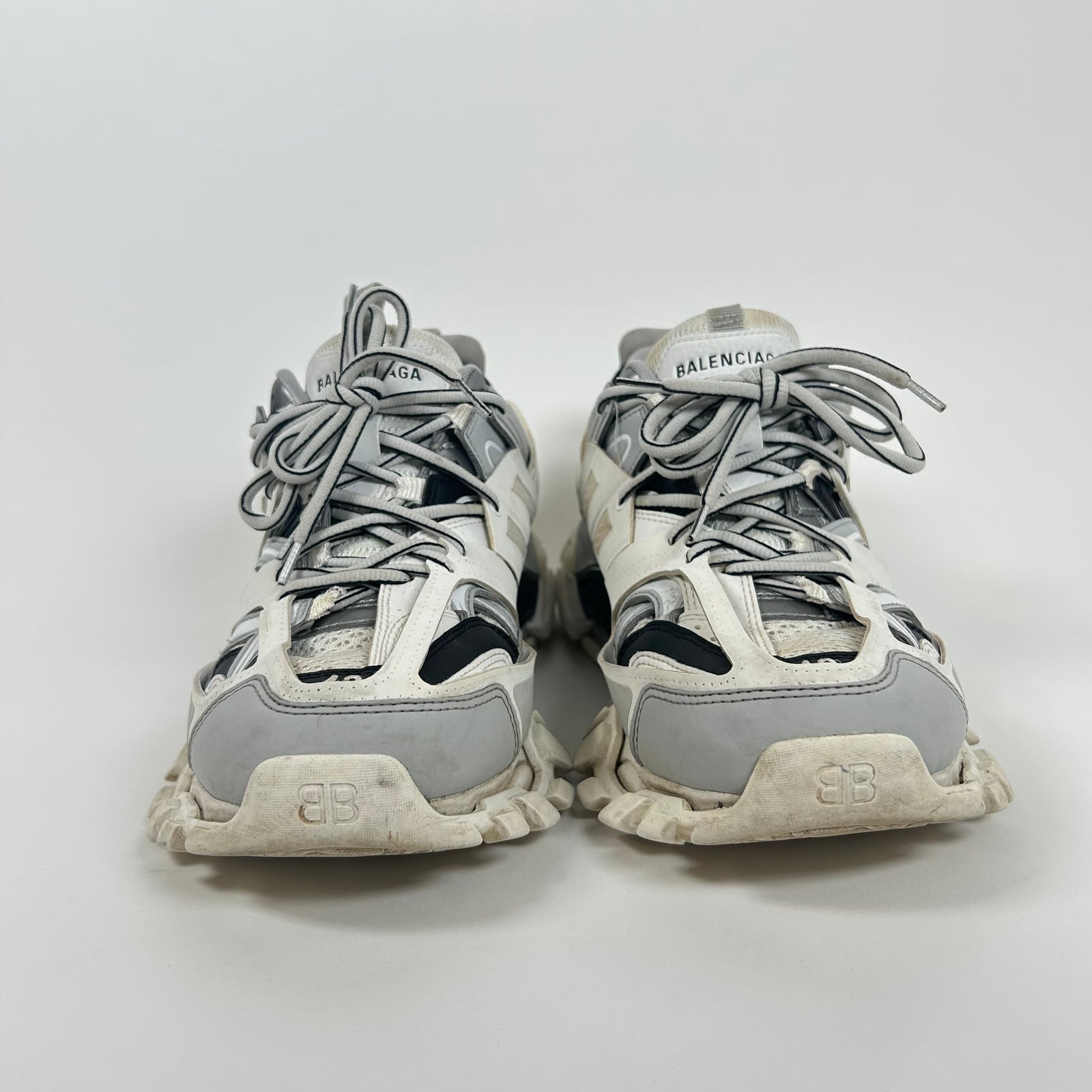 Balencaiga White/Grey LED Track Sneaker Size 42