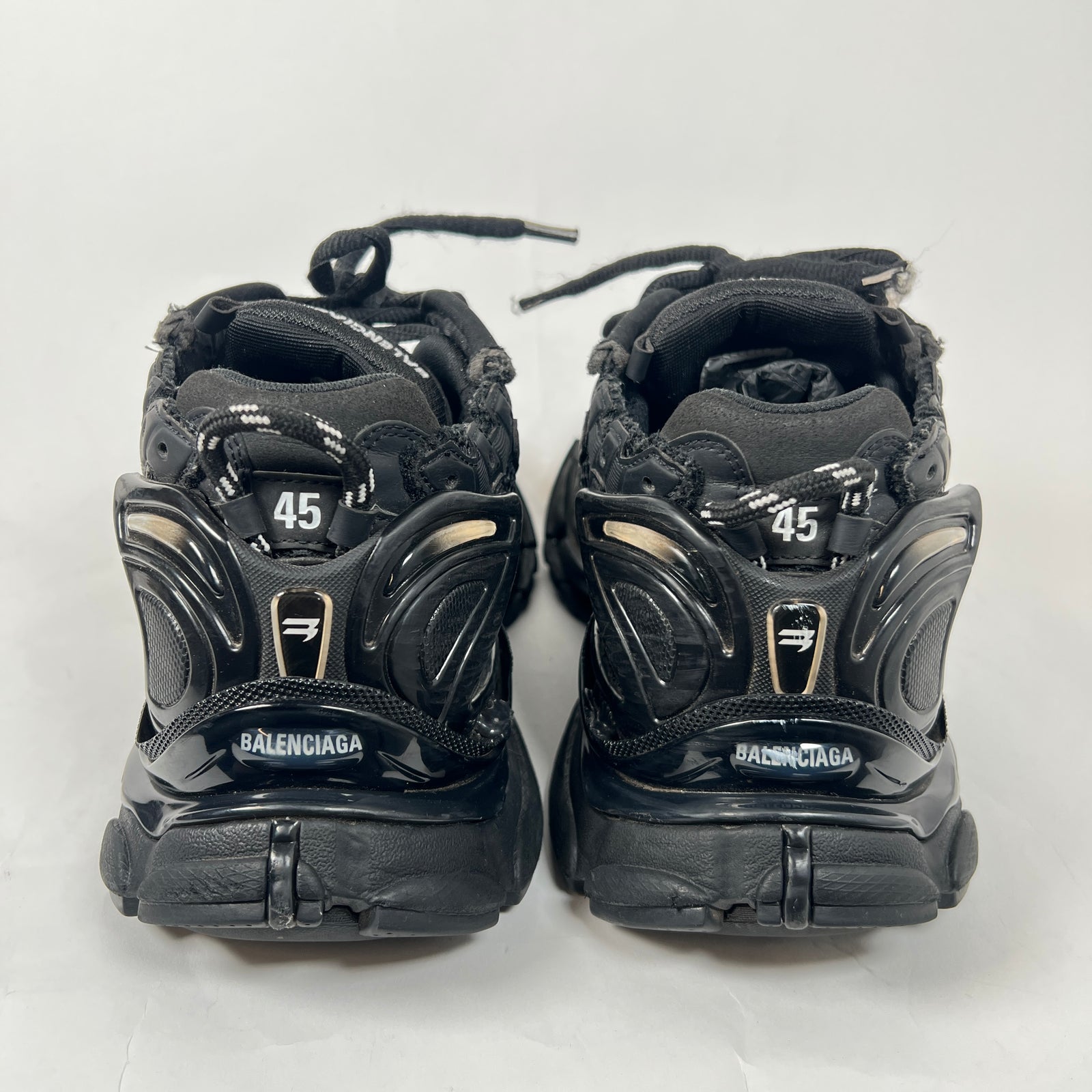Balenciaga Triple Black Matte Runners Size 45