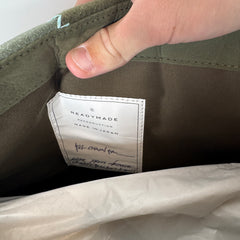 Readymade Khaki Patchwork Big Chain Bag