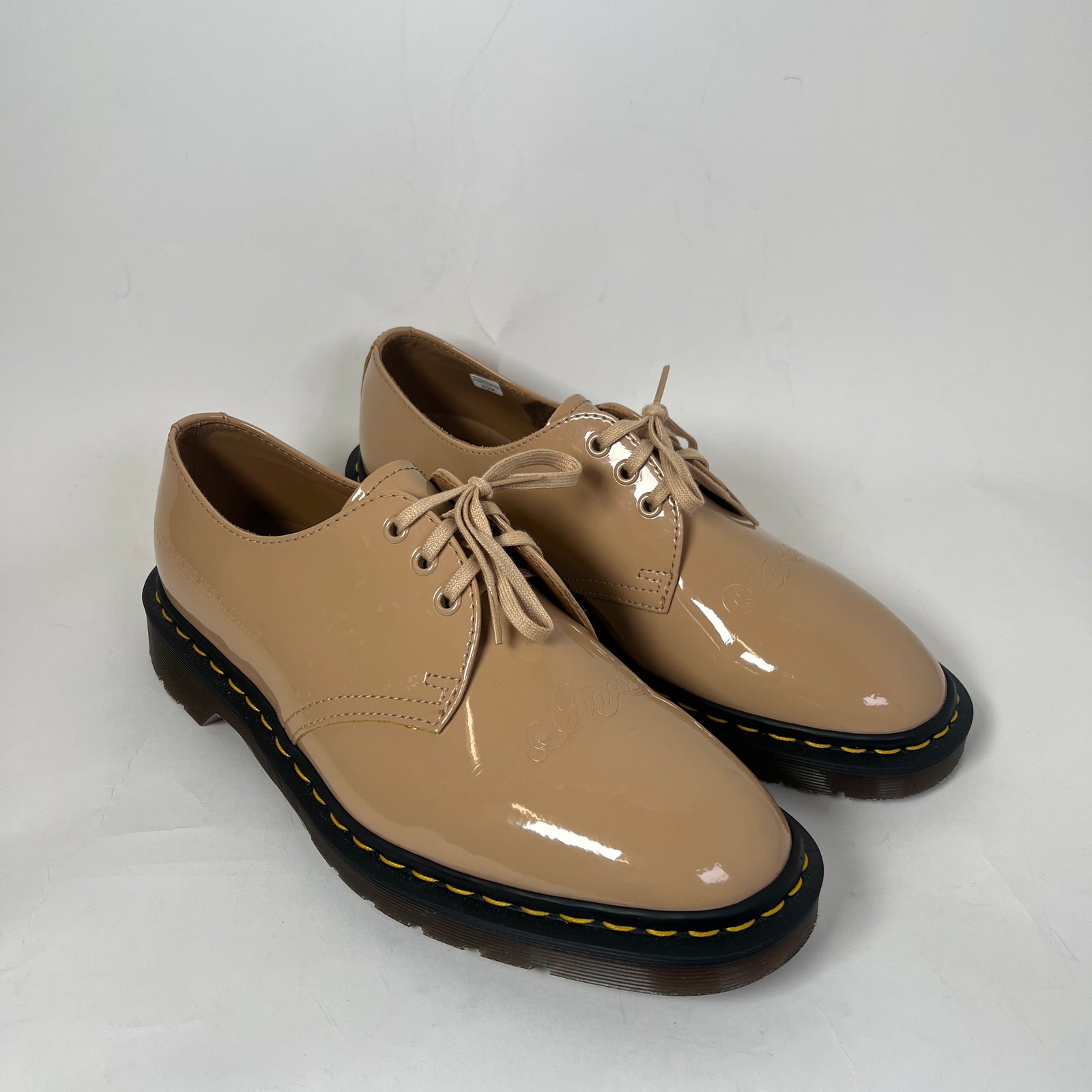 Undercover x Dr. Martens Beige 1461 Patent Leather Derby Shoes Size 10