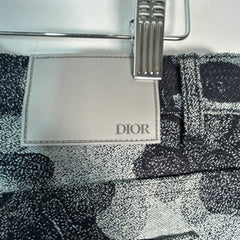 Dior x Peter Doig Grey Camo Jeans Size 30