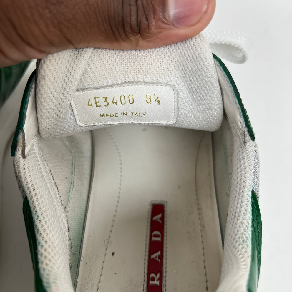 Prada Green America Cups Sneaker Size 8.5
