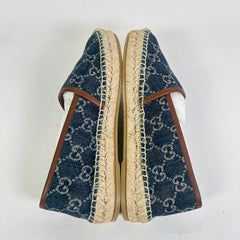 Gucci Blue Denim GG Espadrilles