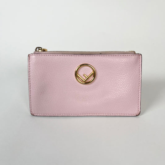 Fendi Pink Zip Coin Wallet