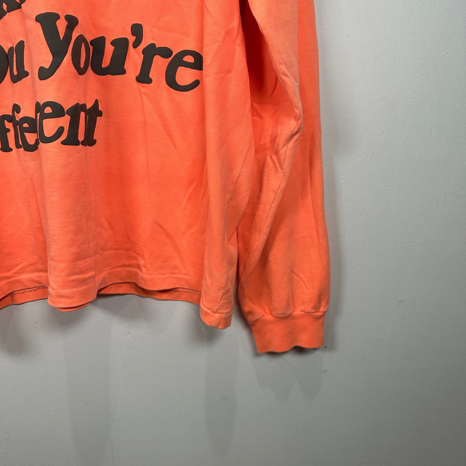 CPFM Orange 'Different' Logo Long-sleeve T-Shirt Size XL