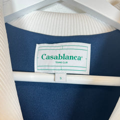 Casablanca Navy Patch Track Varsity Jacket Size S