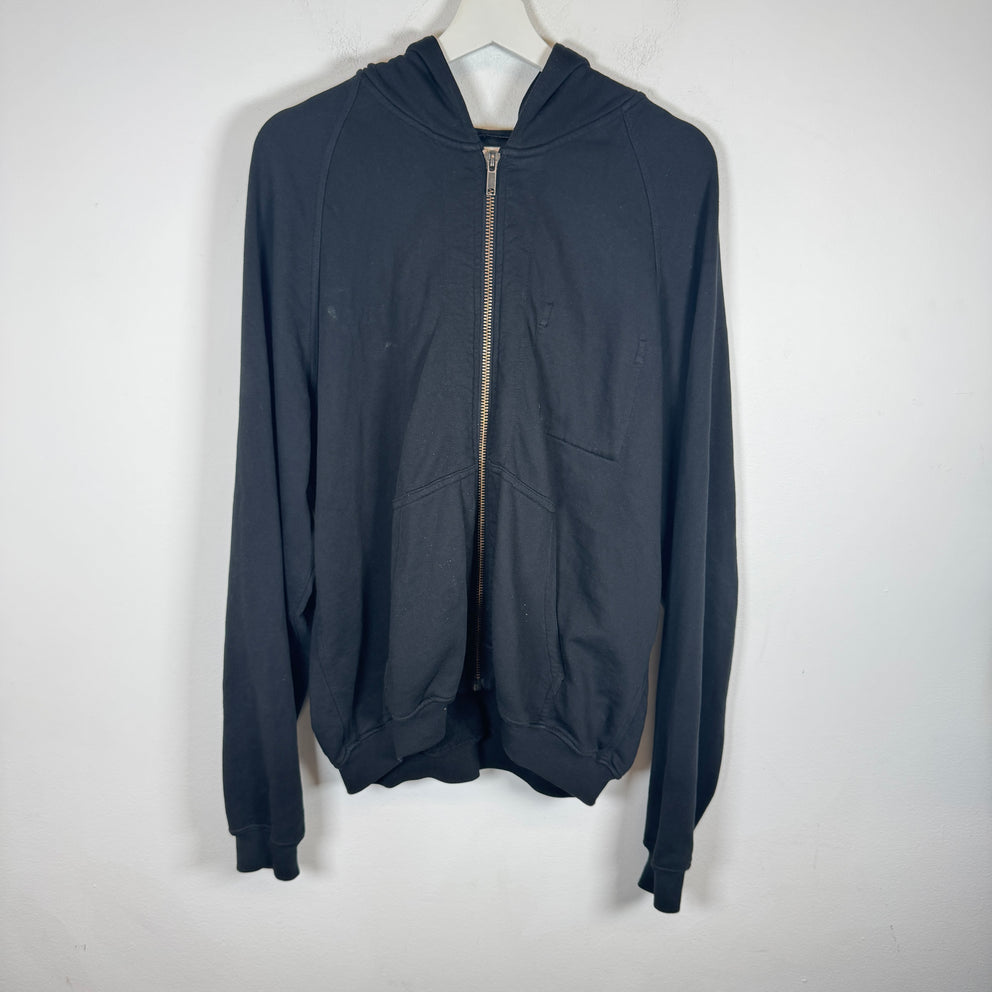 Haider Ackermann Black Zip-Up Hoodie Size M