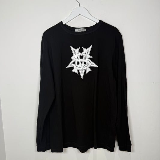 Midnight Studios Logo Graphic Black Long Sleeve Size XL
