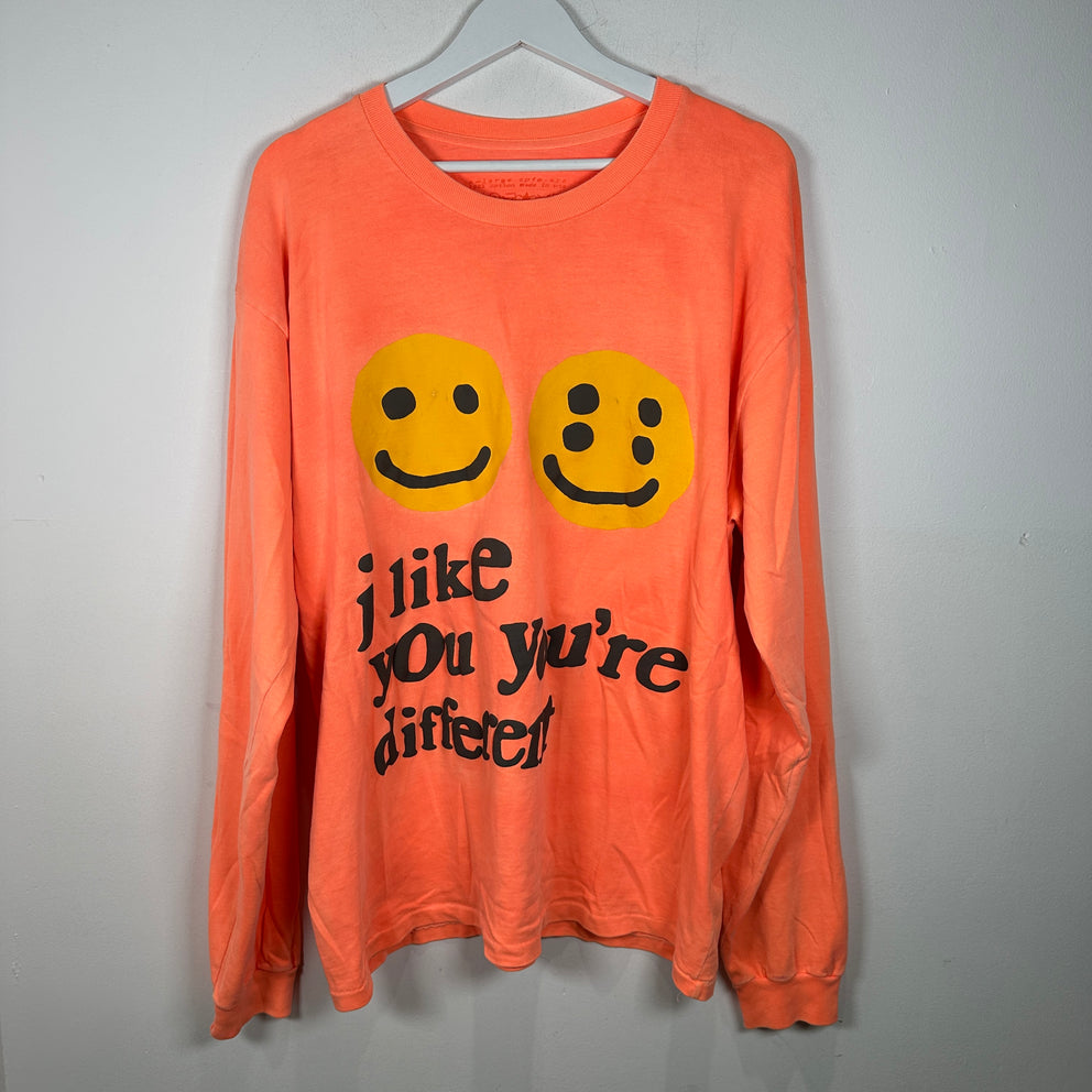 CPFM Orange 'Different' Logo Long-sleeve T-Shirt Size XL