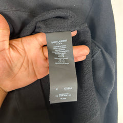 Saint Laurent Black Script Logo Hoodie Size M