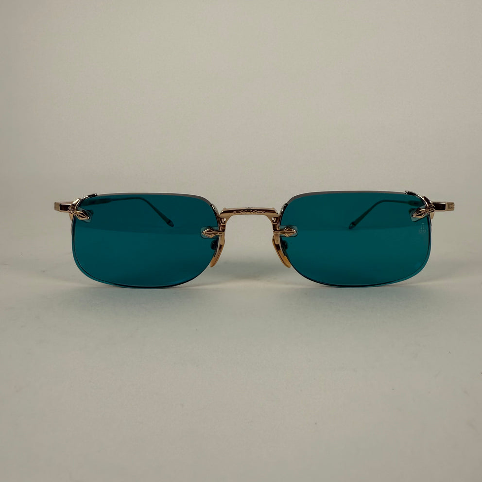 Jacques Marie Mage Titanium22 'Fonda' Gold Wire Frame Sunglasses