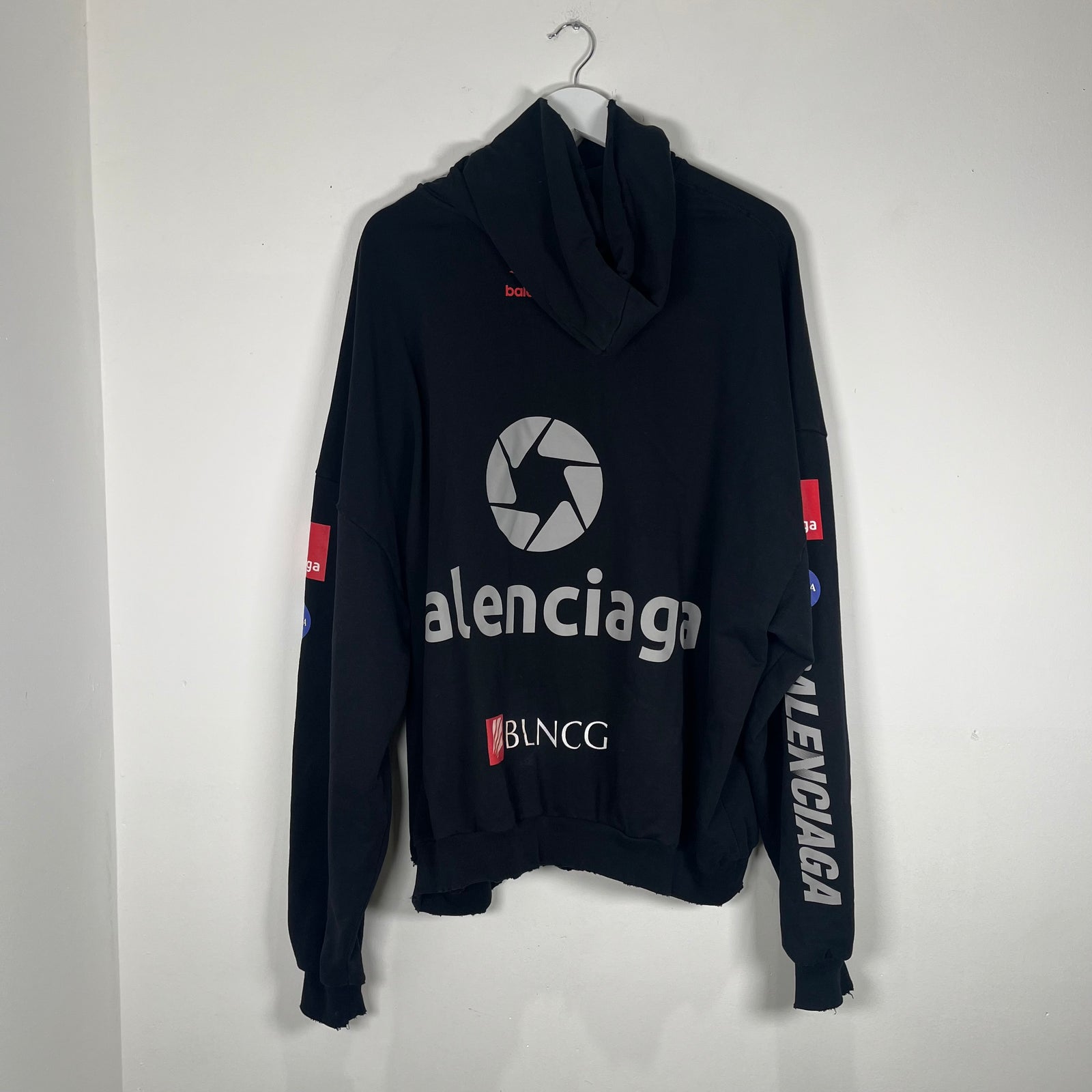 Balenciaga Black 'Top League' Hoodie Size 3