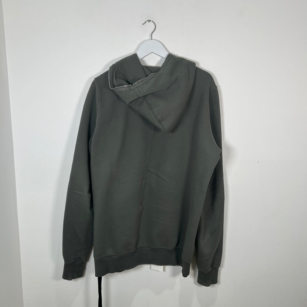 Rick Owens Full Zip Hustler Blue Hoodie Size XXL