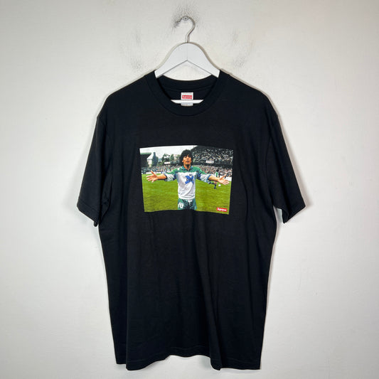Supreme Black Maradona T-Shirt Size L