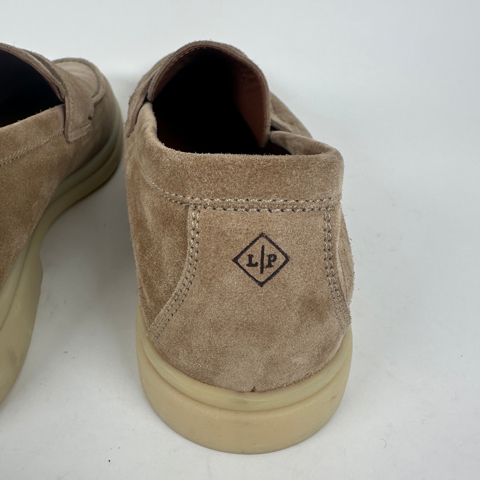 Loro Piano Biege Suede Summer Walker Size 41