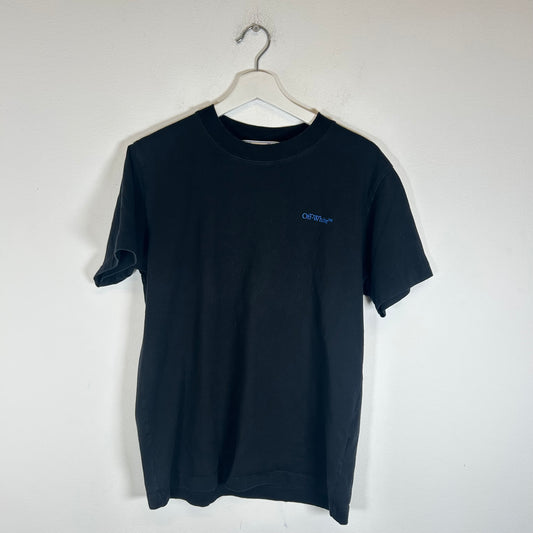 Off-White Black/Blue Arrows Topography Tee Size S