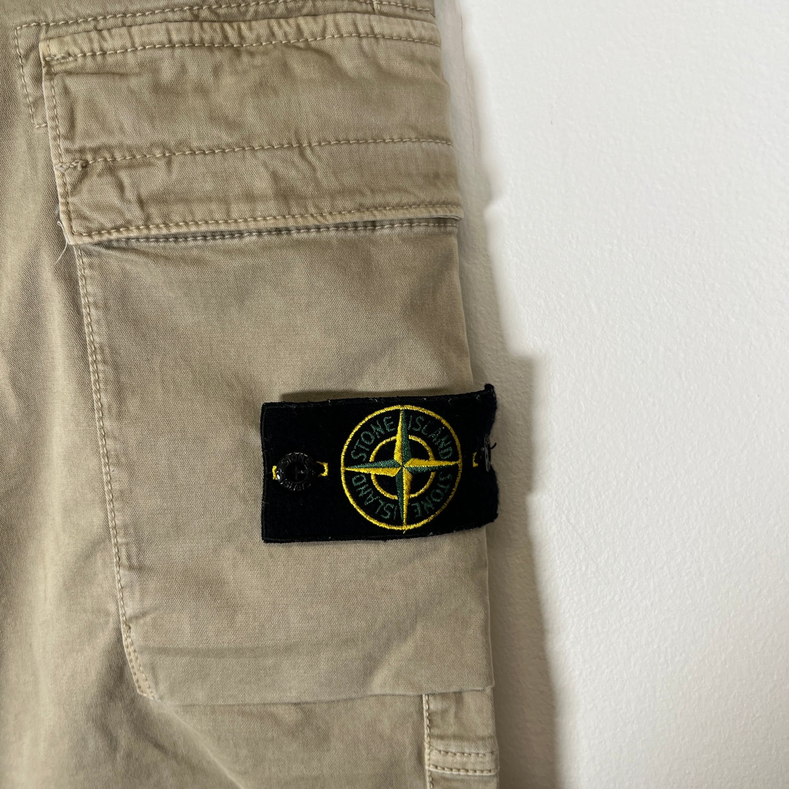 Stone Island Khaki Cargo Pants Size 36