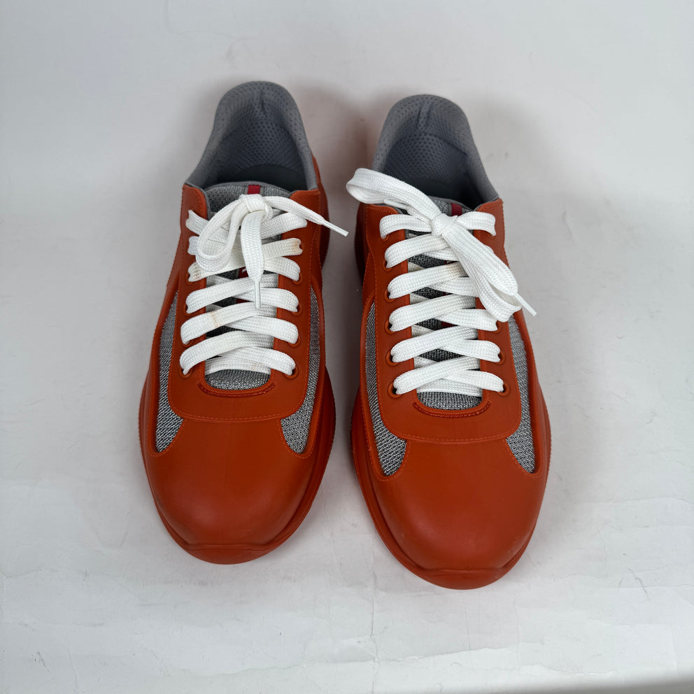 Prada Burnt Orange Rubber Cups Size 44