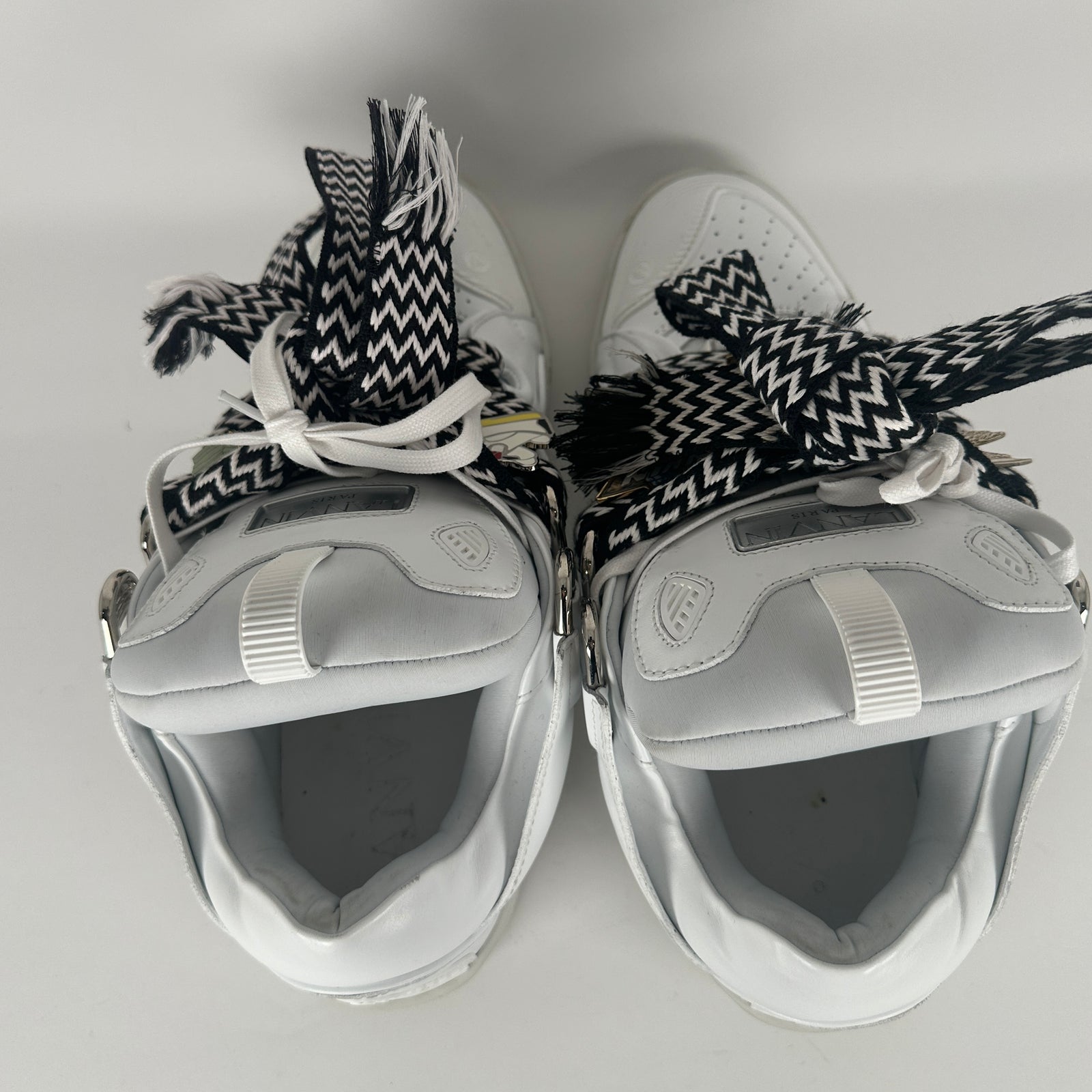 Lanvin x Future White Leather Curb Sneaker Size 12