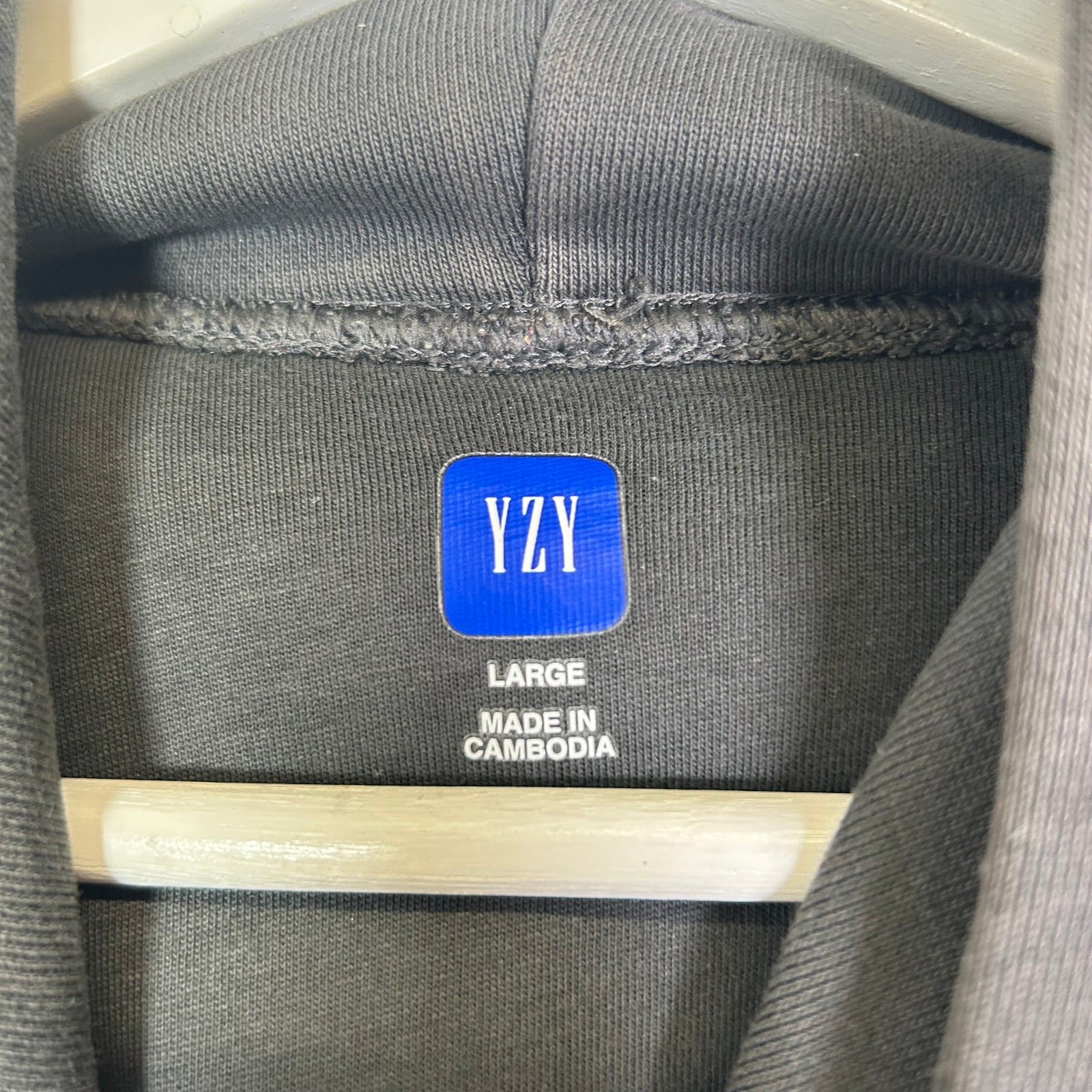 YZY Gap x Balenciaga Black Dove Hoodie Size L