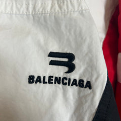 Balenciaga White/Red 3B Sport Track Jacket Size M
