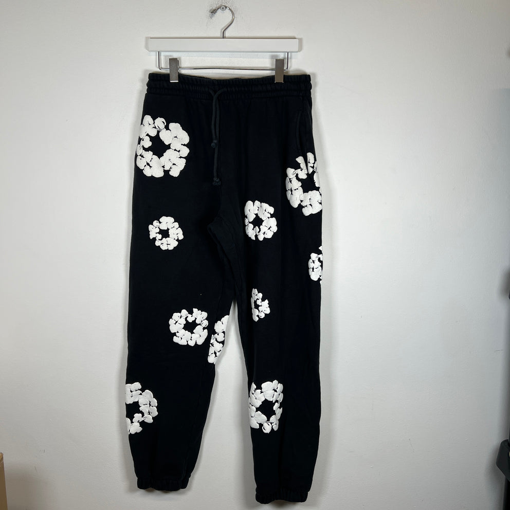 Denim Tears Black Wreath Sweatpants Size XL