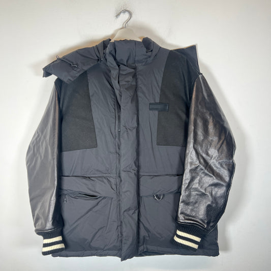 Junya Watanabe x Daiwa Pier39 Black Hybrid Varsity Puffer Jacket Size L