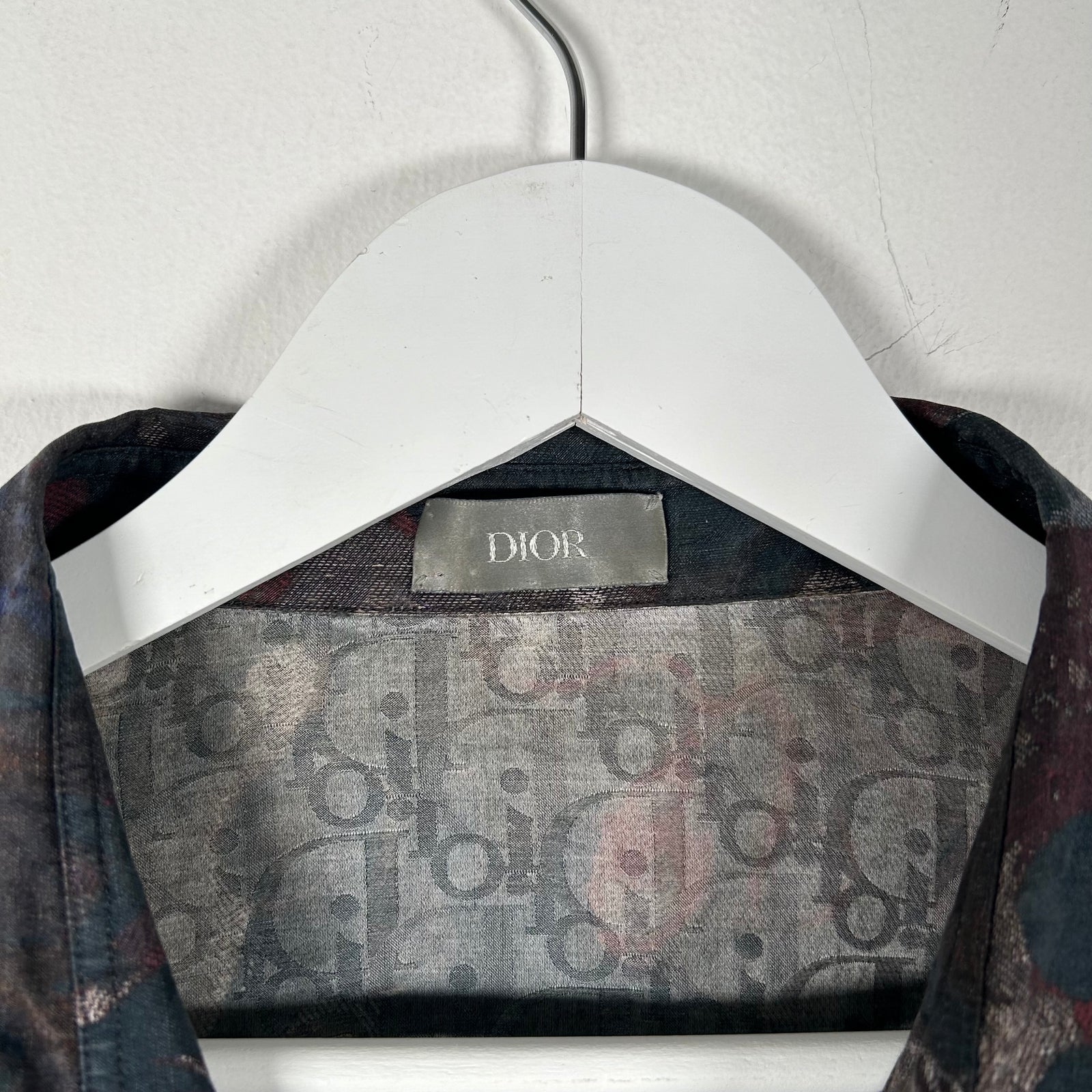 Dior x Peter Doig Oblique Saddle Button-Up Shirt Size Large