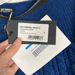 Raf Simons Cable Knit Zipper Sweater Size XXL