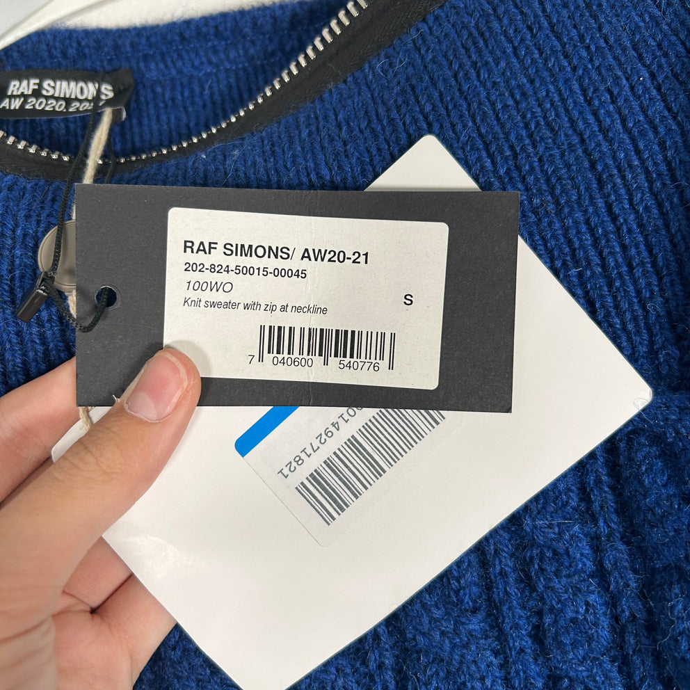 Raf Simons Cable Knit Zipper Sweater Size XXL