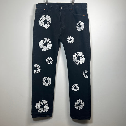 Denim Tears Black Wreath Jeans Size 40