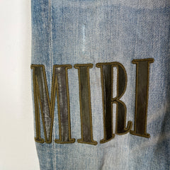Amiri Clay Indigo Core Logo Camo Applique Jeans