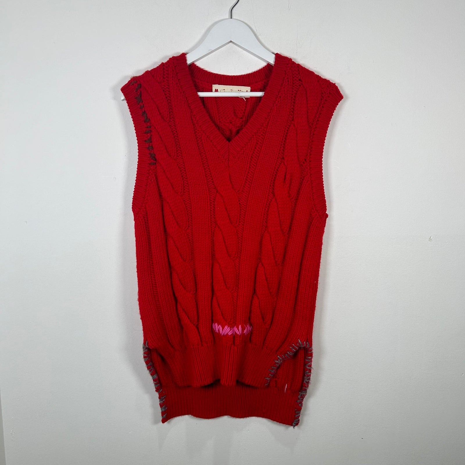Marni Scar Stitch Knit Vest Size 42