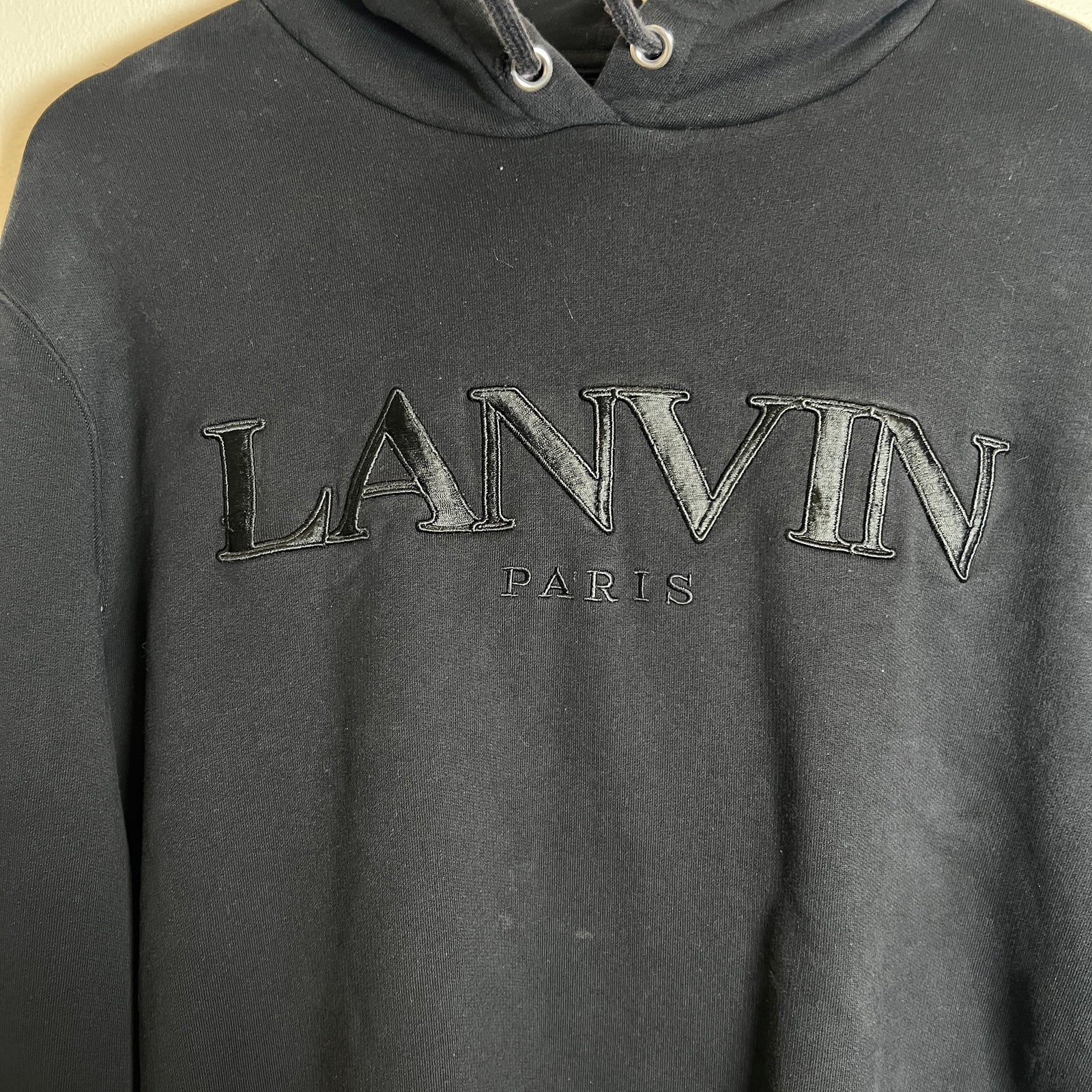 Lanvin Black Logo Hoodie Size M
