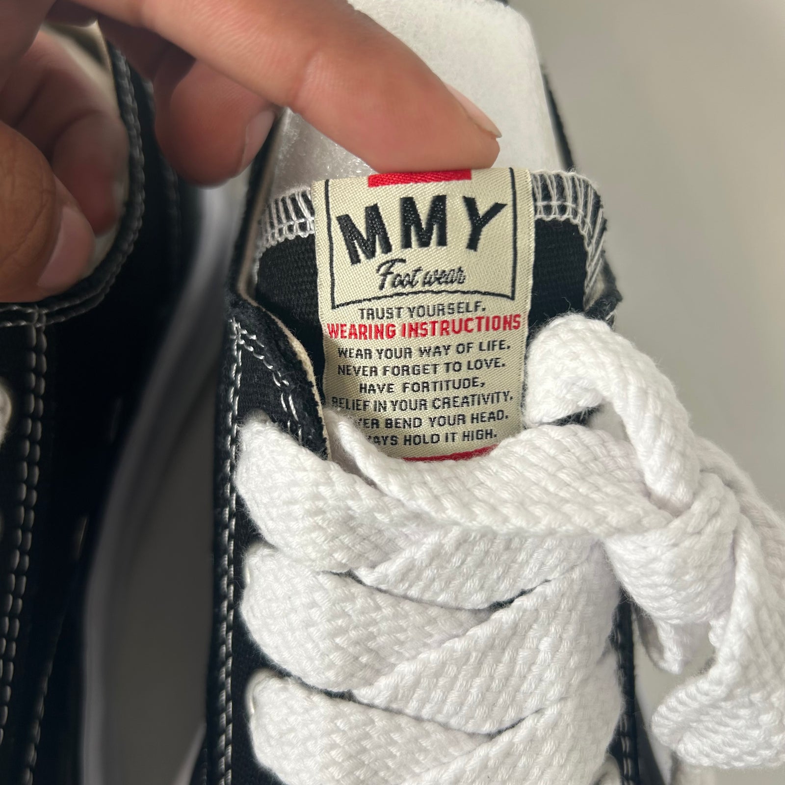 MMY Black Peterson OG Sole Sneaker Size 40