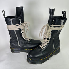 Rick Owens x Dr Martens 1918 Leather Platform Boots