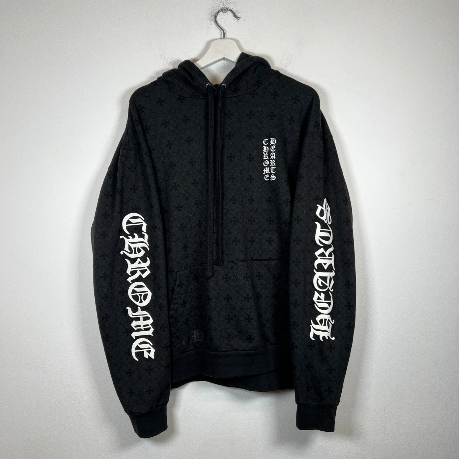 Chrome Hearts Black Monogram Hoodie Size L