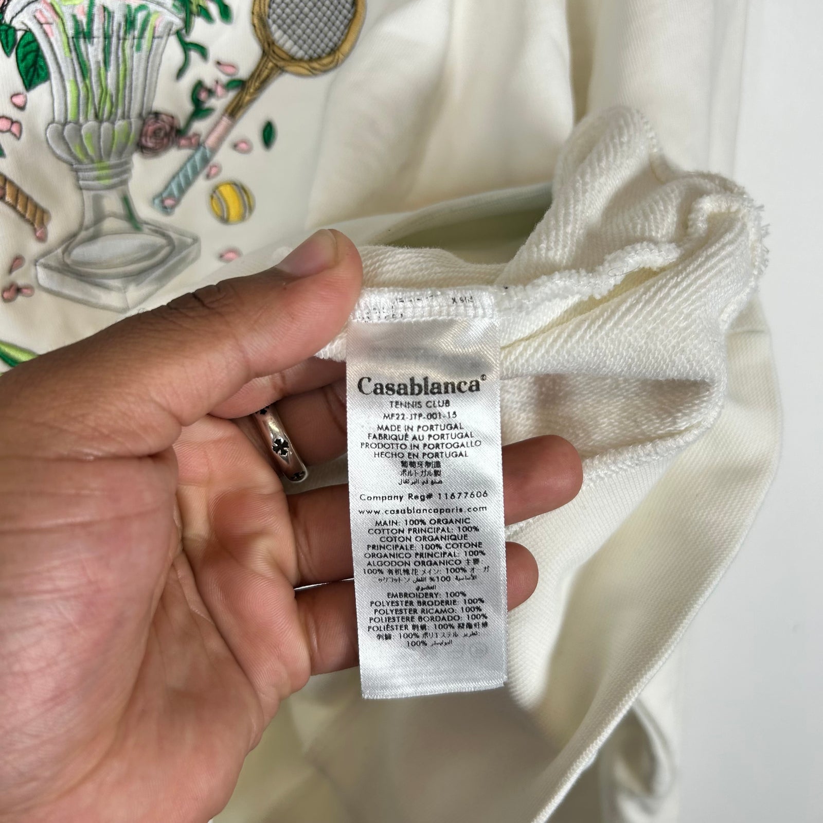 Casablanca White "Casa Way" Sweater Size XL