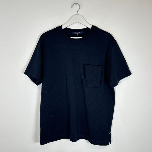 Louis Vuitton Navy 3D Pocket Tee Size M