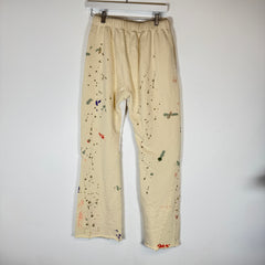 Gallery Dept Cream Paint Splatter Flare Sweatpants Size M