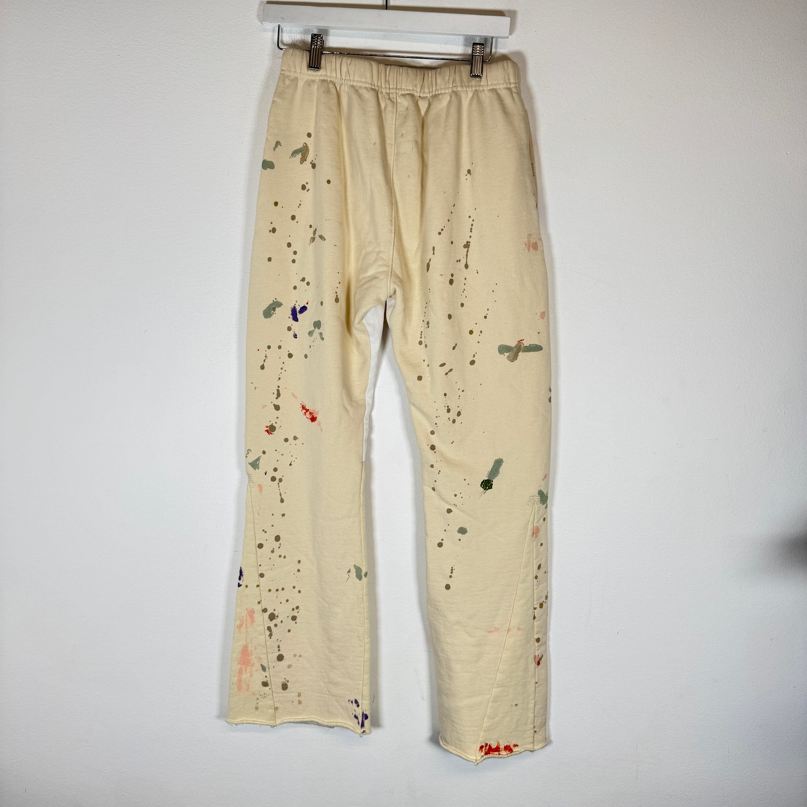 Gallery Dept Cream Paint Splatter Flare Sweatpants Size M