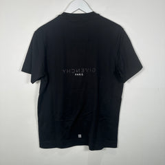 Givenchy Spelled Out Logo Black T-Shirt Size L